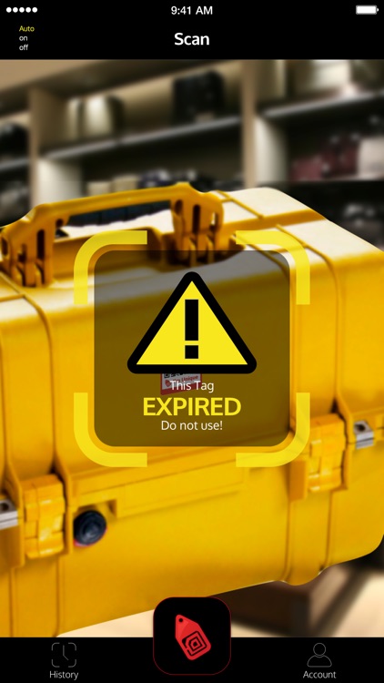 Scanning a tag that has expired